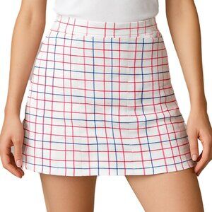 IZOD Golf Skort UPF 50 Moisture Wicking Pink White Sport Size 14